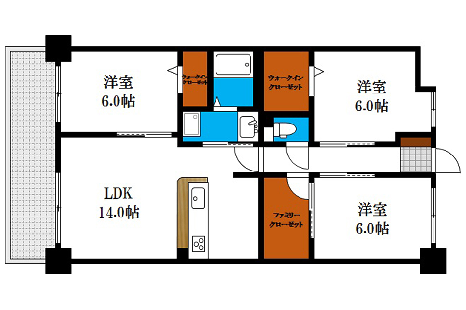 住所の新築 一戸建て分譲住宅の間取り図