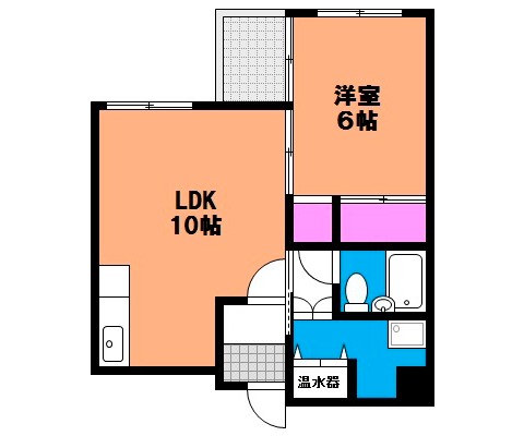 岡山県岡山市北区中山下の賃貸物件 間取り図