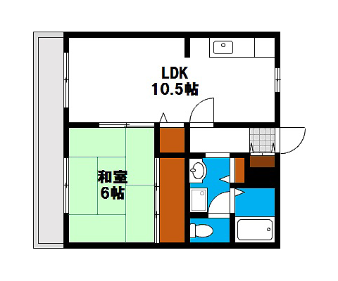 （所在地物件名）の賃貸物件 間取り図