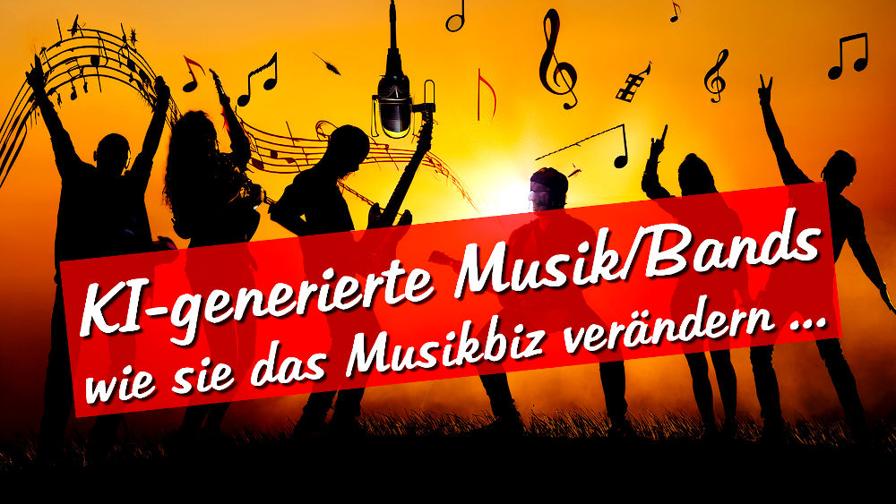 KI-generierte Musik & Bands - wie sie das Musikbiz verändern!