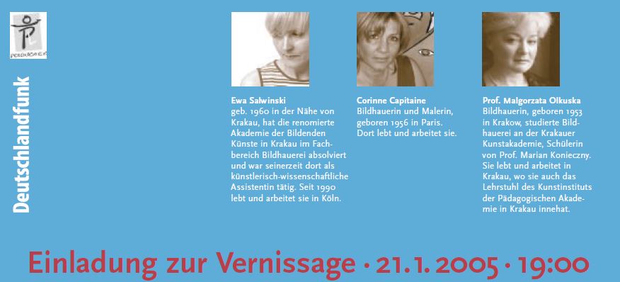 Künstler der Austellung- Begegnung dreimal KörperGestalten 2005