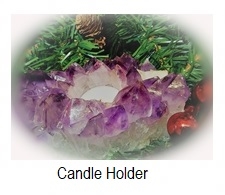 Edelstein Kerzenhalter Windlicht 