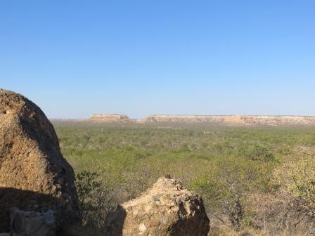 Blick auf die Ugab Terrassen