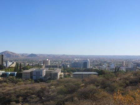 Blick auf Windhoek von oben