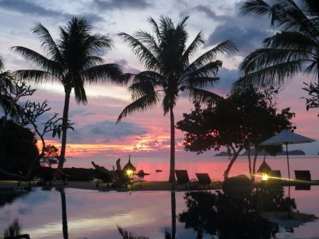 Abendstimmung im Hotel