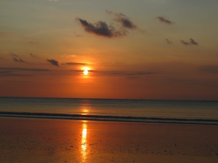 Sonnenuntergang in Jimbaran