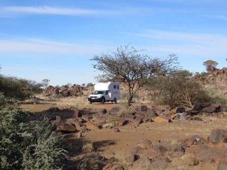 Traumstellplatz im Bush Camp