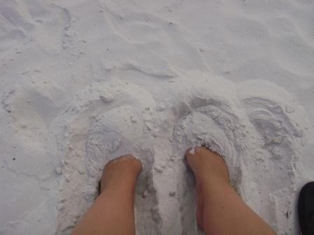 Weißer Sand in Fort Myers Beach