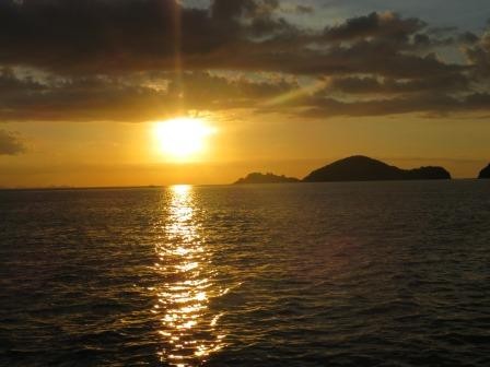 Sonnenuntergang auf dem Meer
