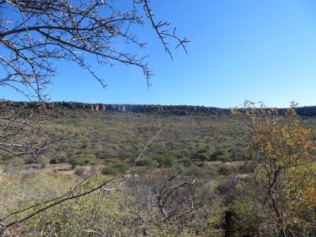 letzter Blick auf das Waterberg Plateau