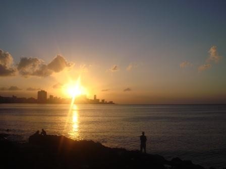 Sonnenuntergang am Malecon