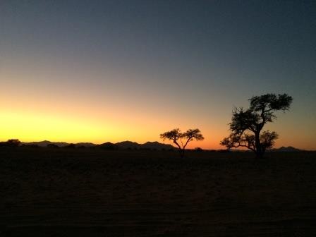 Sonnenaufgang im NamibRand Nature Reserve