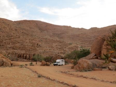 Unser Campsite mitten in den Tirasbergen