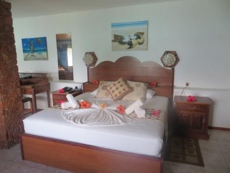 Unser gemütliches Zimmer im Hotel Chalets Cotes Mer