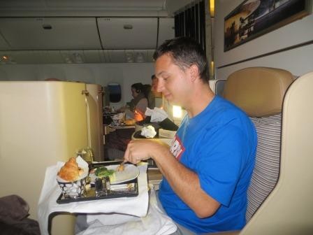 Luxusflug Business Class der Etihad