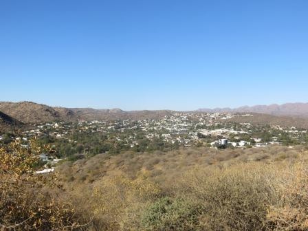 Blick auf Windhoek von oben