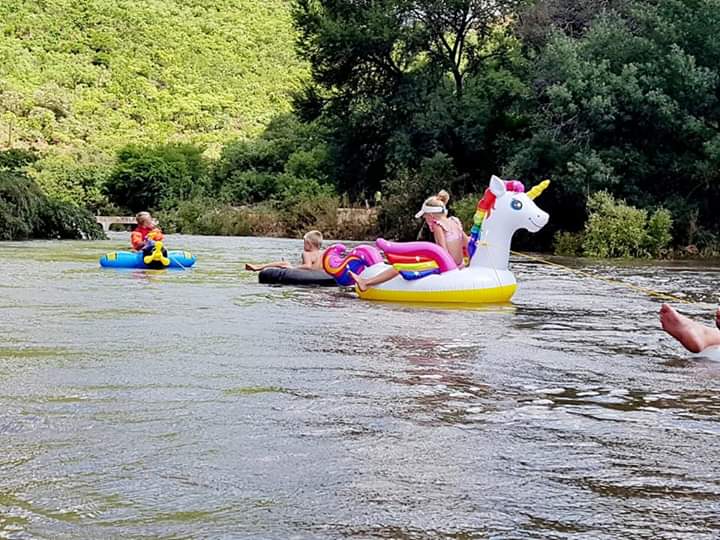 Tubing on the Great Olifants River in flood