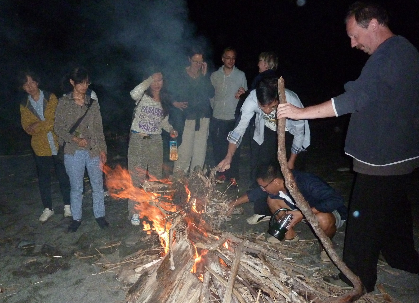Lagerfeuer am Strand 2015