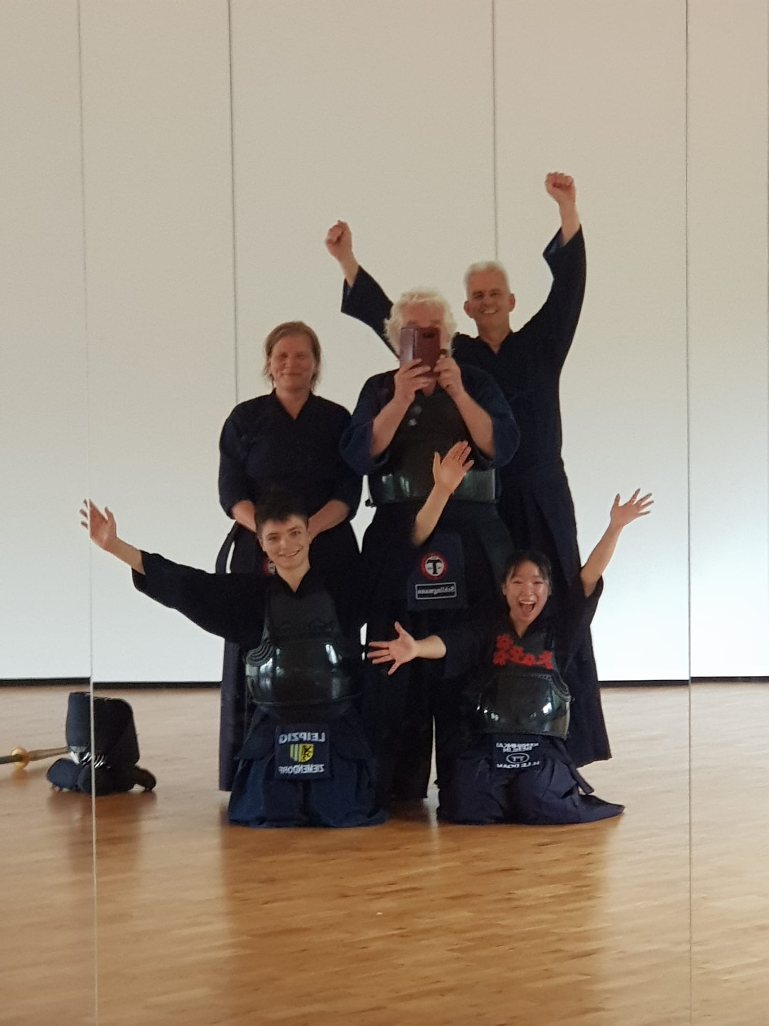 Samstag Training mit Gästen im Spiegelsaal