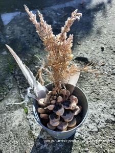 "Composition séchée"
