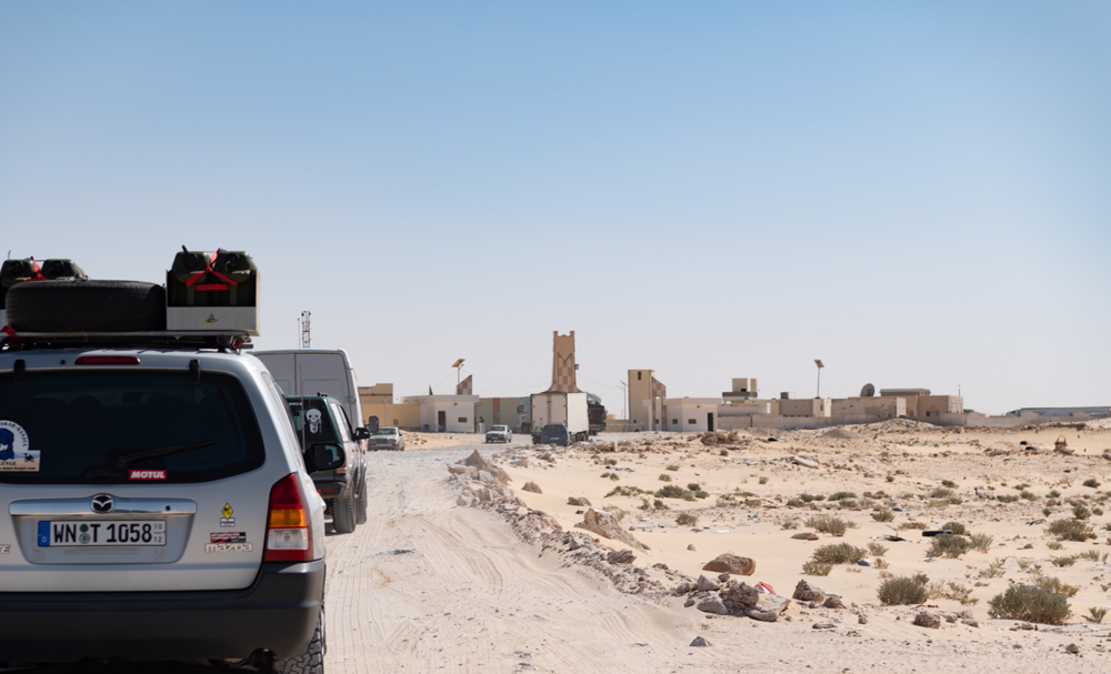 Grenzposten Mauretanien und Einreise