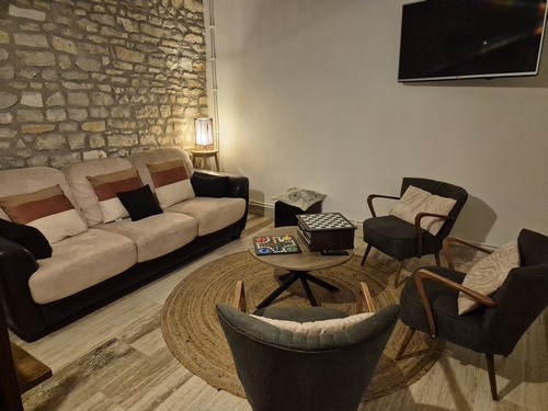 Salon au Gîte Daur Bocou