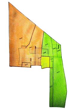Plan terrain Daur Bocou Gîte