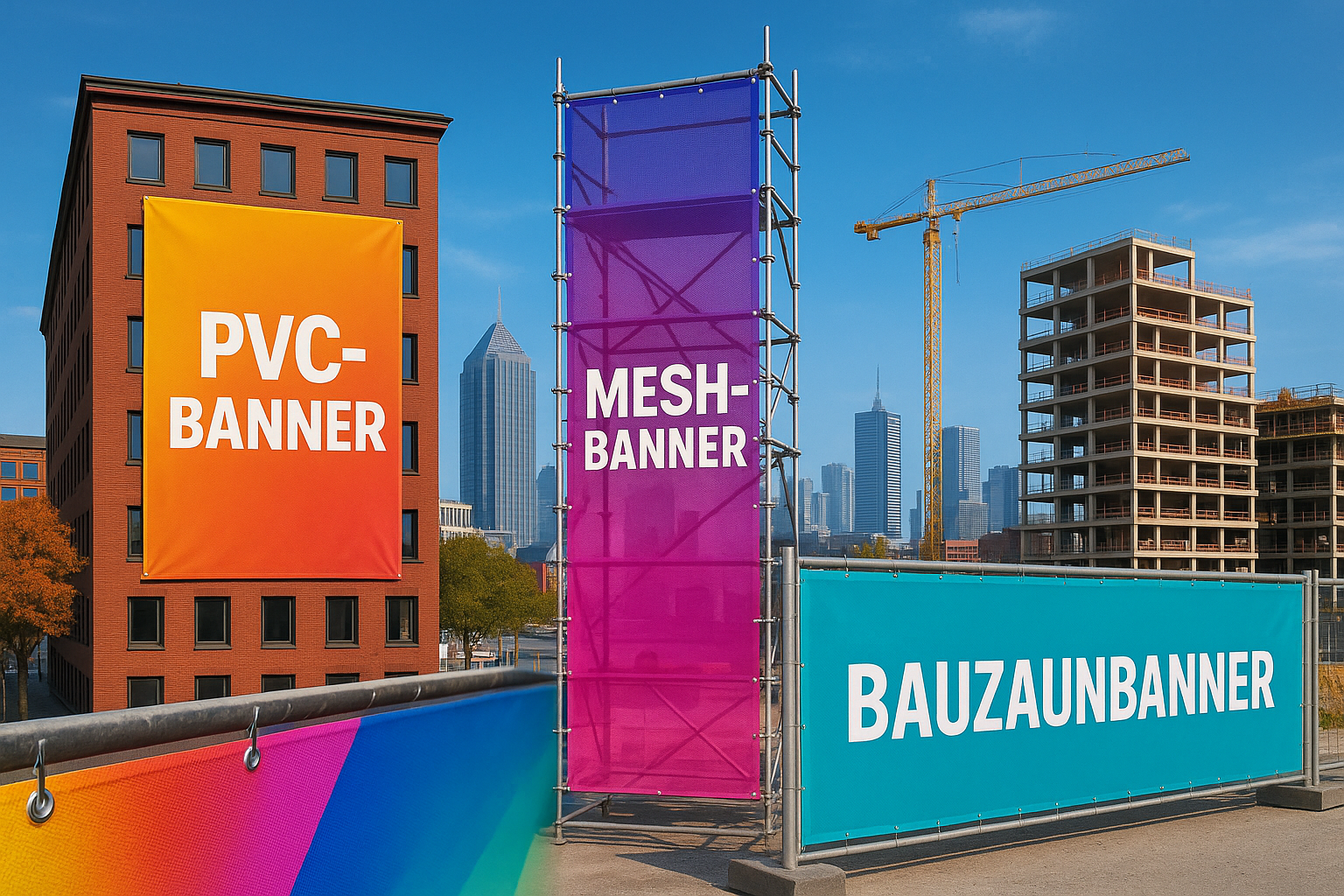 Design, Druck, Montage