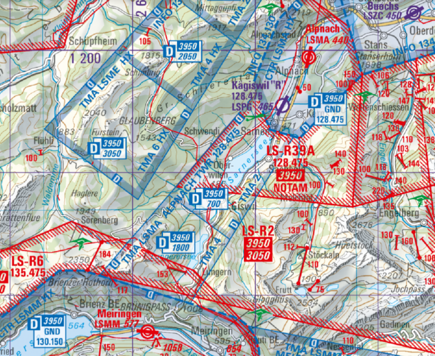 Segelflugkarte / Luftraumkurs