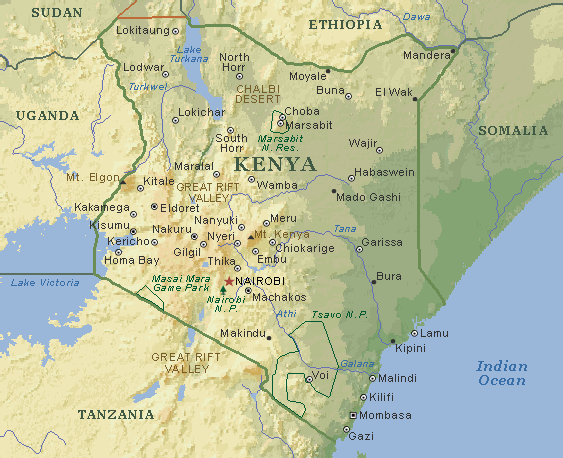 Map of Kenya