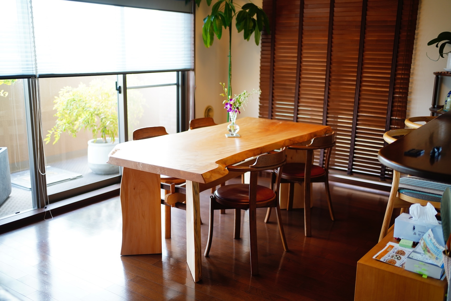 ダイニングテーブル - 一枚板のテーブル きくら