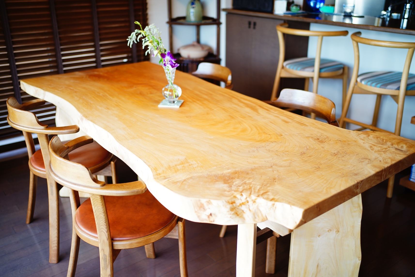ダイニングテーブル - 一枚板のテーブル きくら
