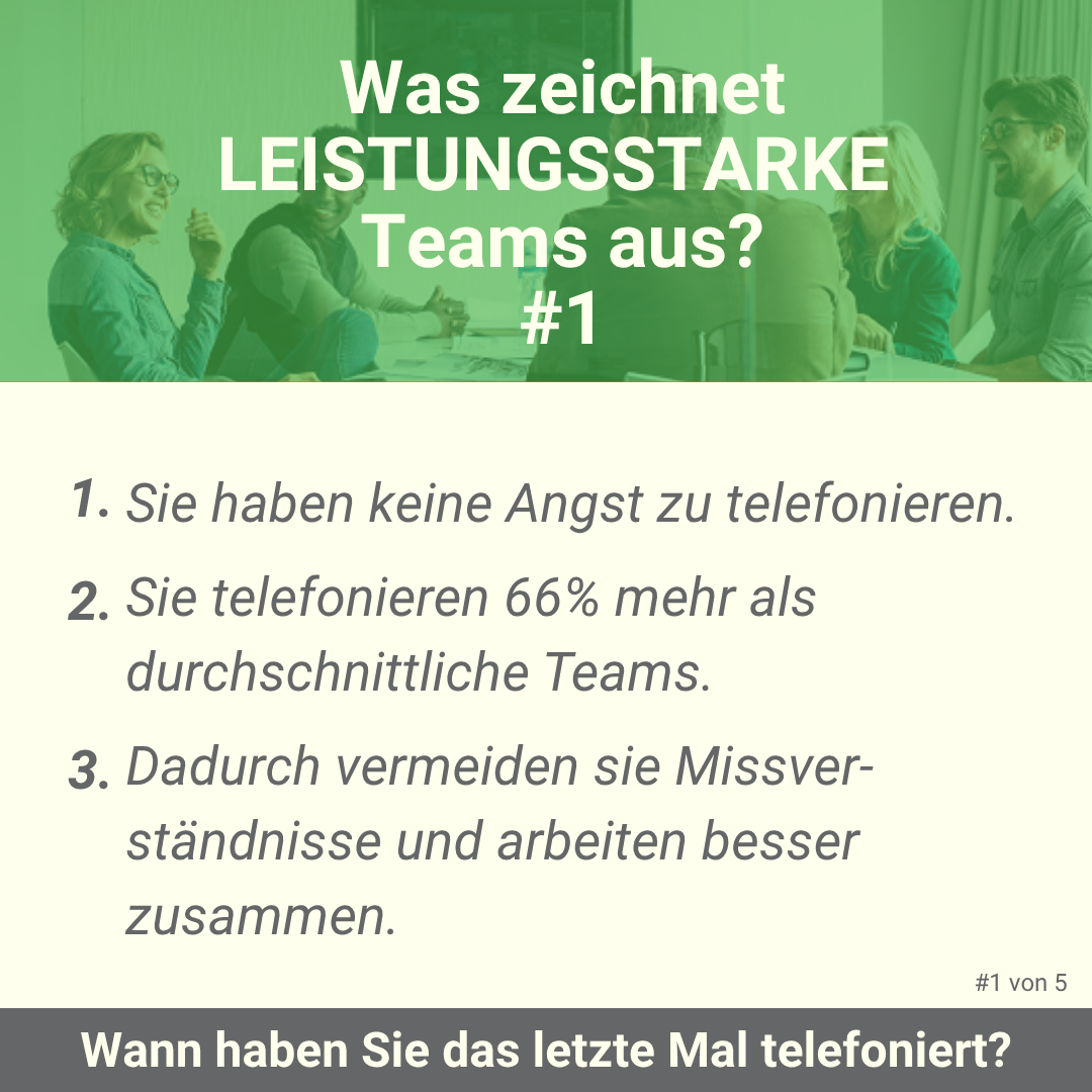 Leistungsstarke Teams #1