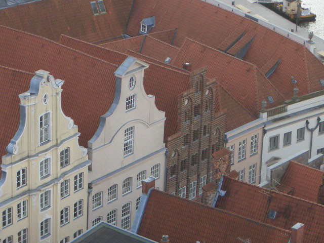 Lübsche Stadthäuser - ein Blick vom Petri-Kirchturm