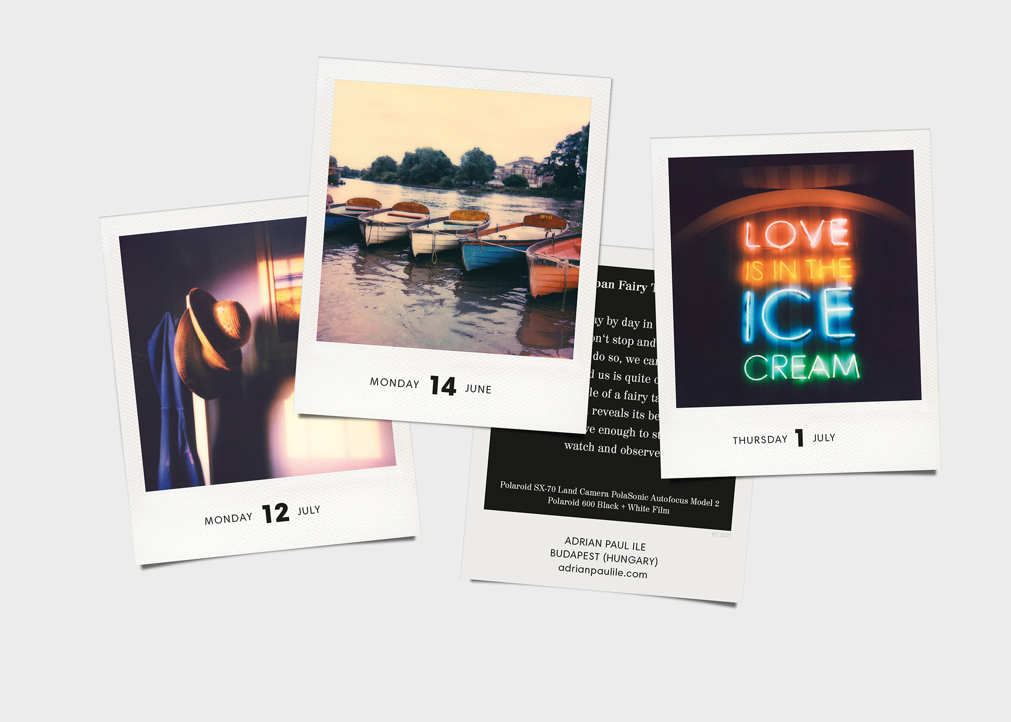 polaroid kalender 2021