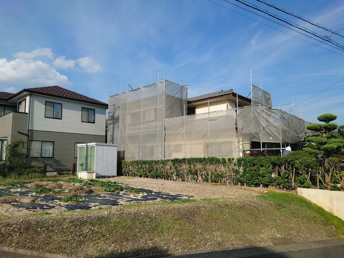 東郷町　外壁塗装と雨樋取替＆漆喰工事