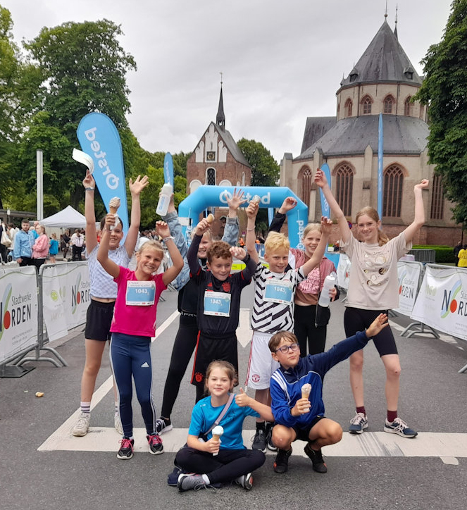 Kinderlauftreff bei der Orsted Sommerstaffel