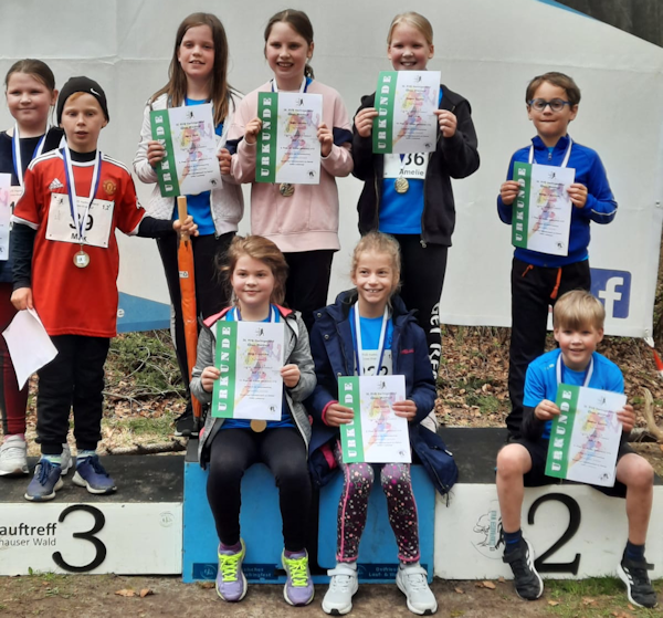 Kinderlauftreff erfolgreich beim 36. Harlinger Waldcrosslauf