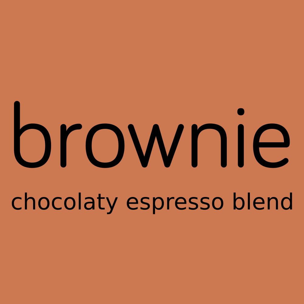 brownie chocolaty espresso blend