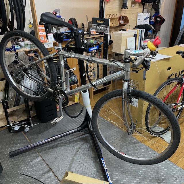 誉自転車のお仕事33　ビンテージMTB事故修理　