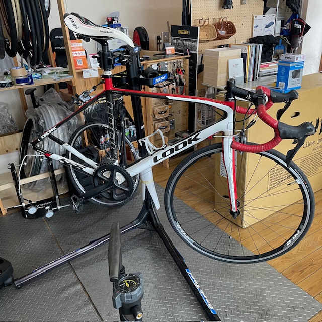 誉自転車のお仕事34　他店購入ロードバイクの修理