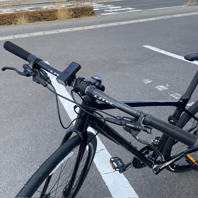 誉自転車のお仕事31 子から父へ　ドロップハンドルのロードバイクをフラットハンドルに