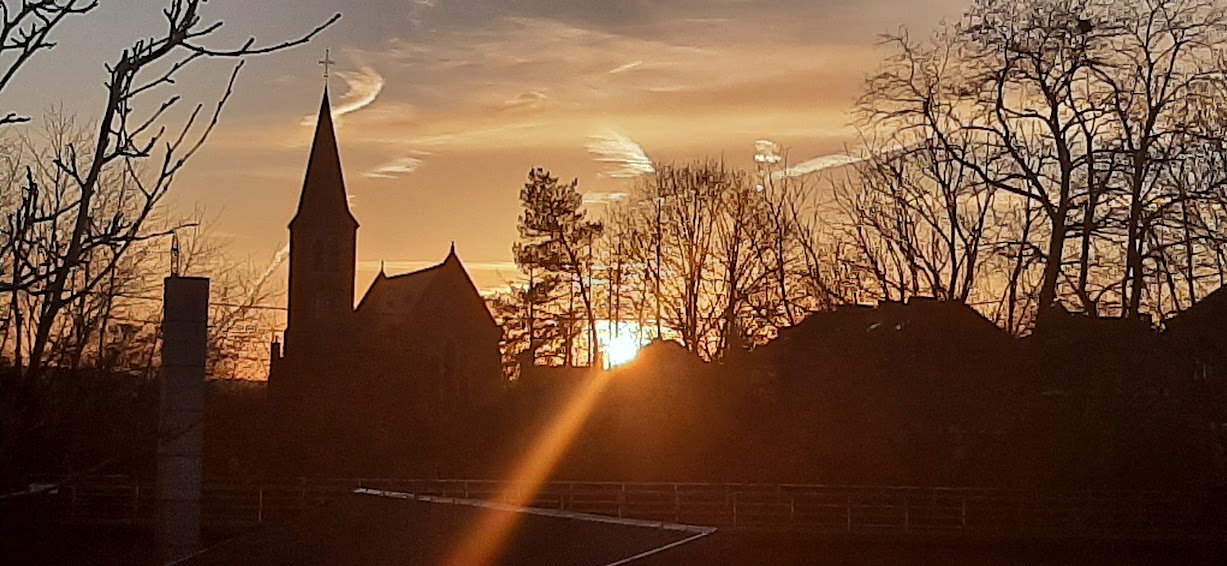 Auvelais se dote également d'un beau coucher de soleil