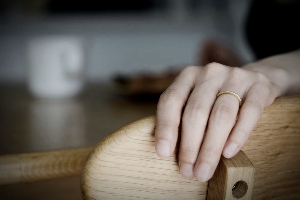細い結婚指輪 narrow ring