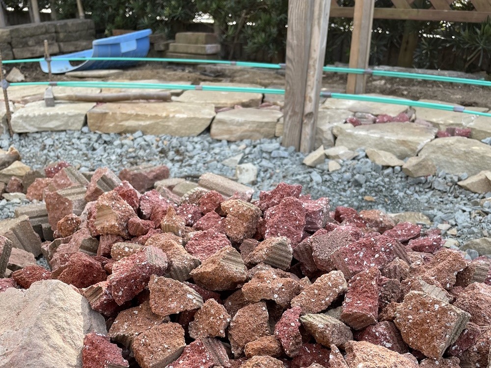 豊橋市牛川町の庭づくり②