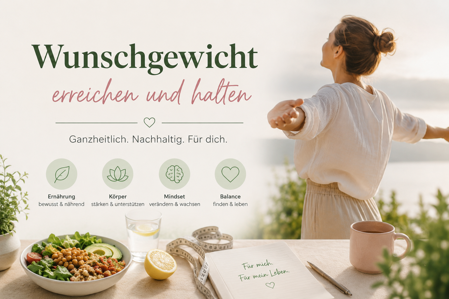 Abnehmen und Gewicht halten