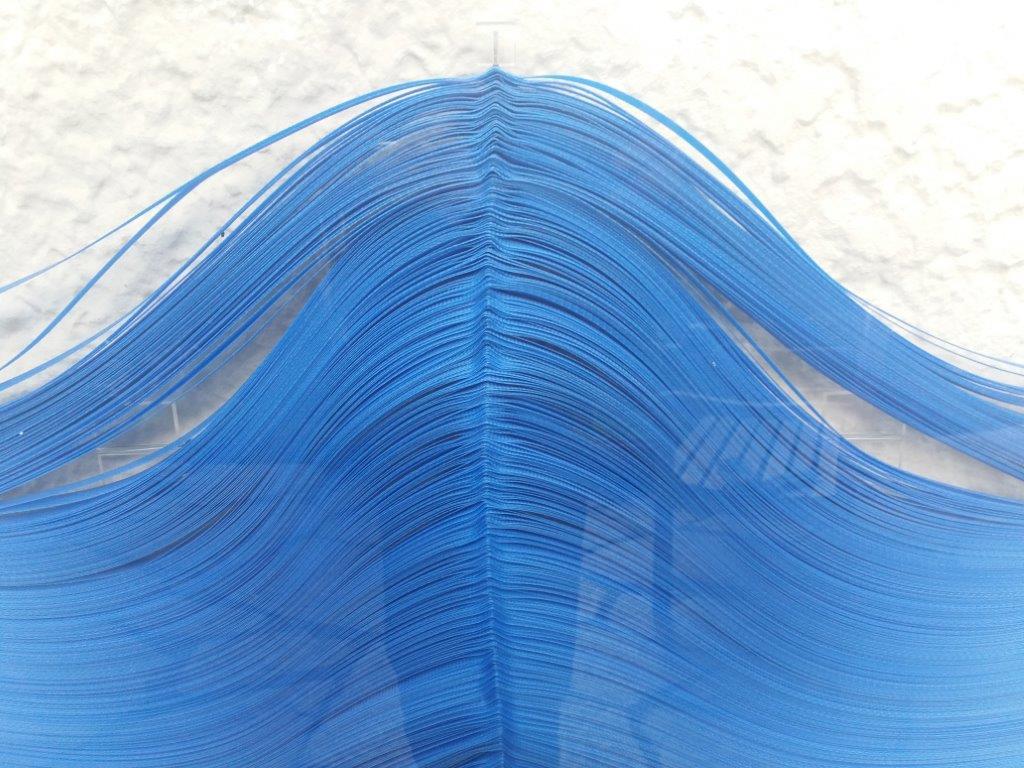 Bänder B / Plastikband + Acrylglas / 90 x 90 cm