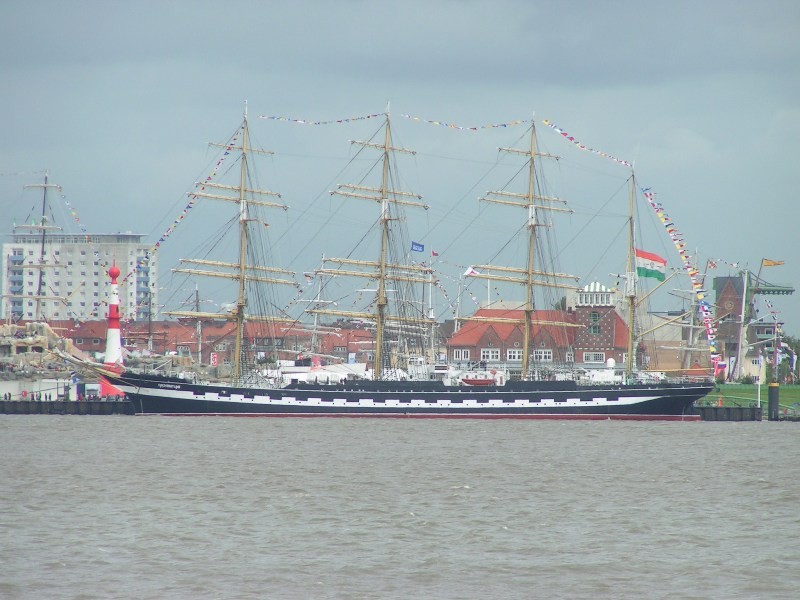 Lange Fahrradtour (viel Wind) zum Aussichtspunkt-Bremerhaven