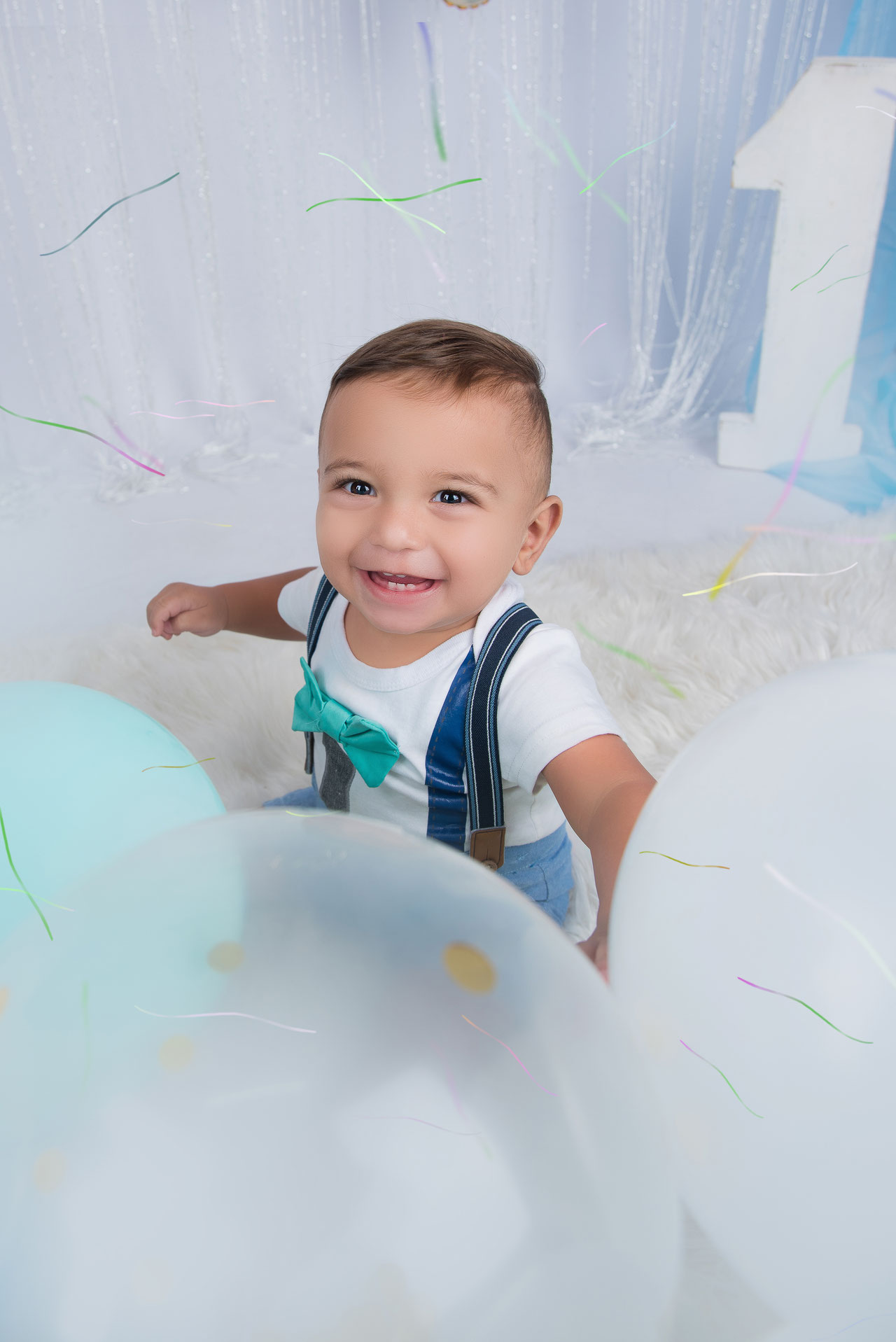 cake smash sesja z balonami