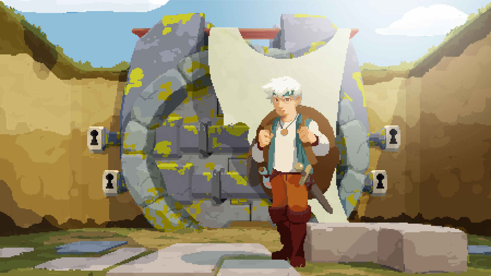 Vertauschte Rollen: In "Moonlighter" aus der spanischen Independent-Schmiede Digital Sun übernimmt man nicht die Rolle eines wackeren Helden, sondern spielt stattdessen Laden-Inhaber Will.